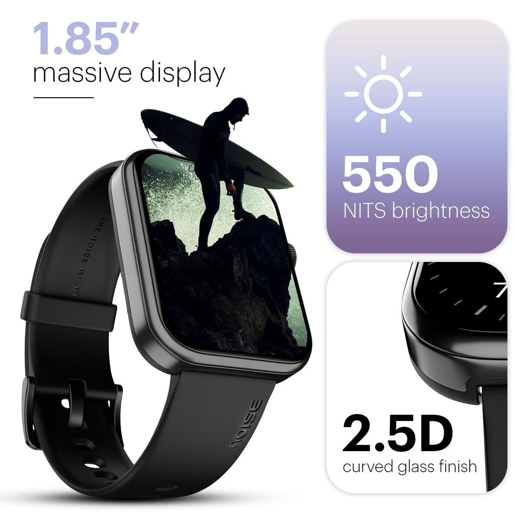 Noise Pulse 2 Max Smartwatch with 1.85” Display, Bluetooth Calling, 10-Day Battery, 100 Sports Modes & Smart DND - Rose Pink