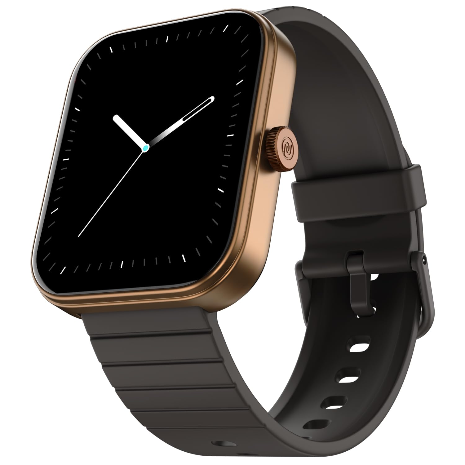 Noise Icon Arc Smartwatch with 2.01” Curved Display, 10-Day Battery, 100+ Sports Modes, Voice Assistant & 1ATM Water Resistant - Jet Black