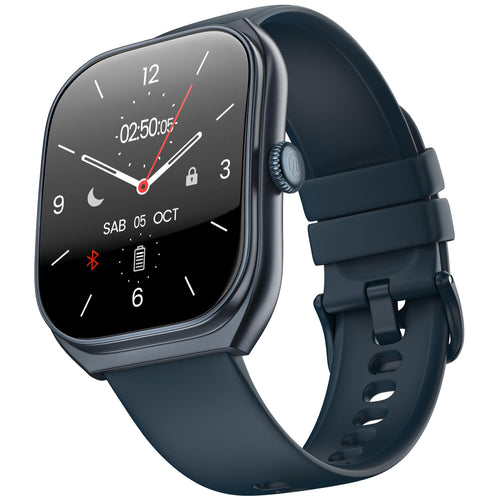 Noise Icon Arc Smartwatch with 2.01” Curved Display, 10-Day Battery, 100+ Sports Modes, Voice Assistant & 1ATM Water Resistant - Jet Black