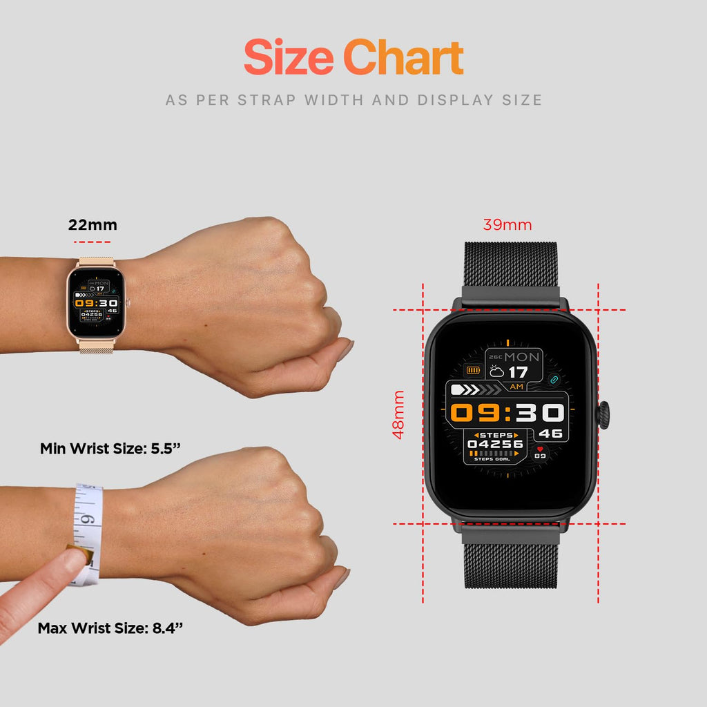 Fire-Boltt Ninja Call Pro Max Ultra Smartwatch with Bluetooth Calling, 2.01” HD Display, 120+ Sports Modes & AI Watch Faces - Black