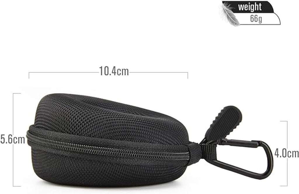 Sounce Travel Watch Hard Storage Box Case for Apple iWatch, Boat, Fire Boltt, Noise, Dizo, Beatxp, Fast-Track, Ptron, Amazfit and Other Watches, Portable Carrying Hard Protective Cover, Nylon - Black