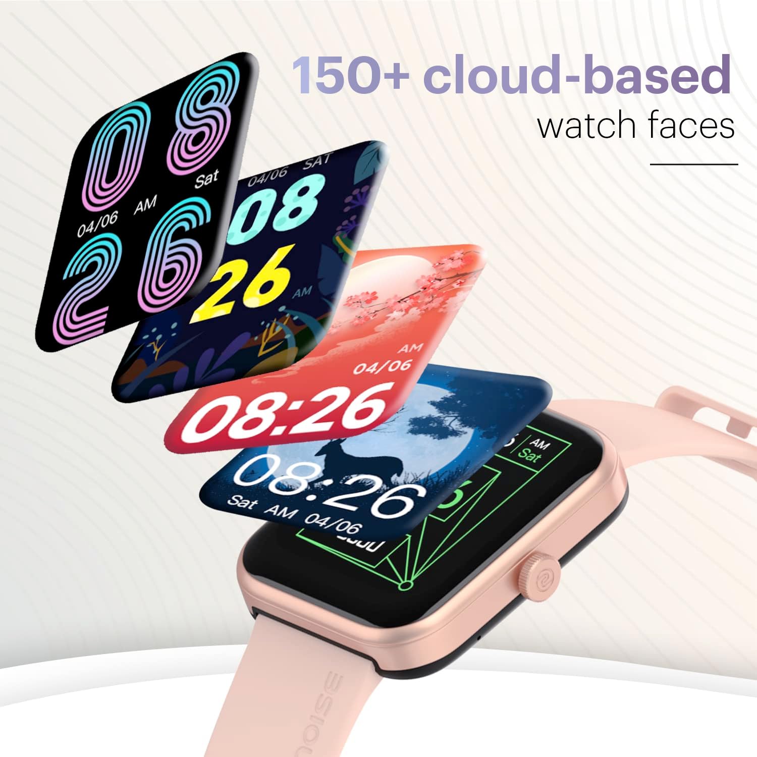 Noise Pulse 2 Max Smartwatch with 1.85” Display, Bluetooth Calling, 10-Day Battery, 100 Sports Modes & Smart DND - Rose Pink